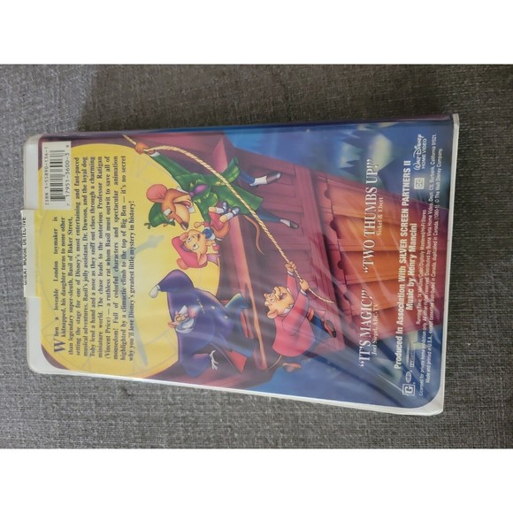 The Adventures of the Great Mouse Detective (VHS, 1992) - Picture 3 of 10